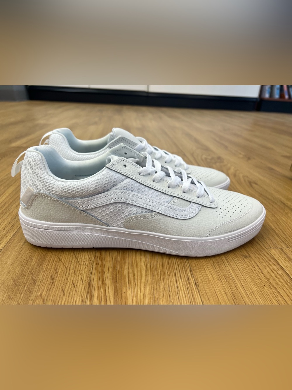Vans Zahba White Leather Shoes